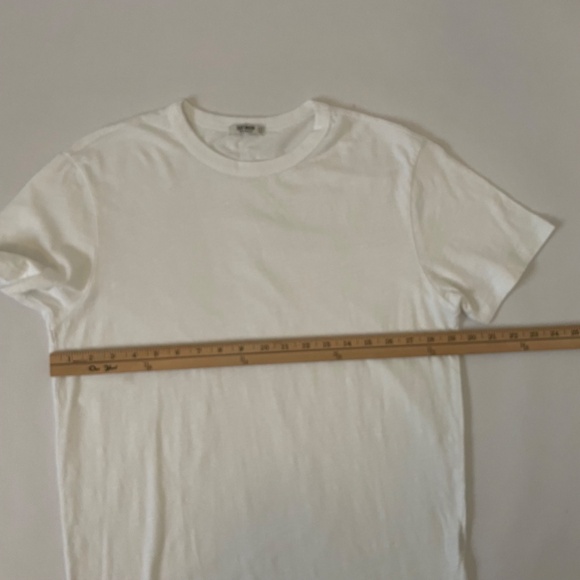 Buck Mason 100% Cotton White Short Sleeve T-Shirt,  Men's Small, Crew Neck USA - Picture 4 of 6